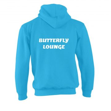 Plain Hoodie Blue Back